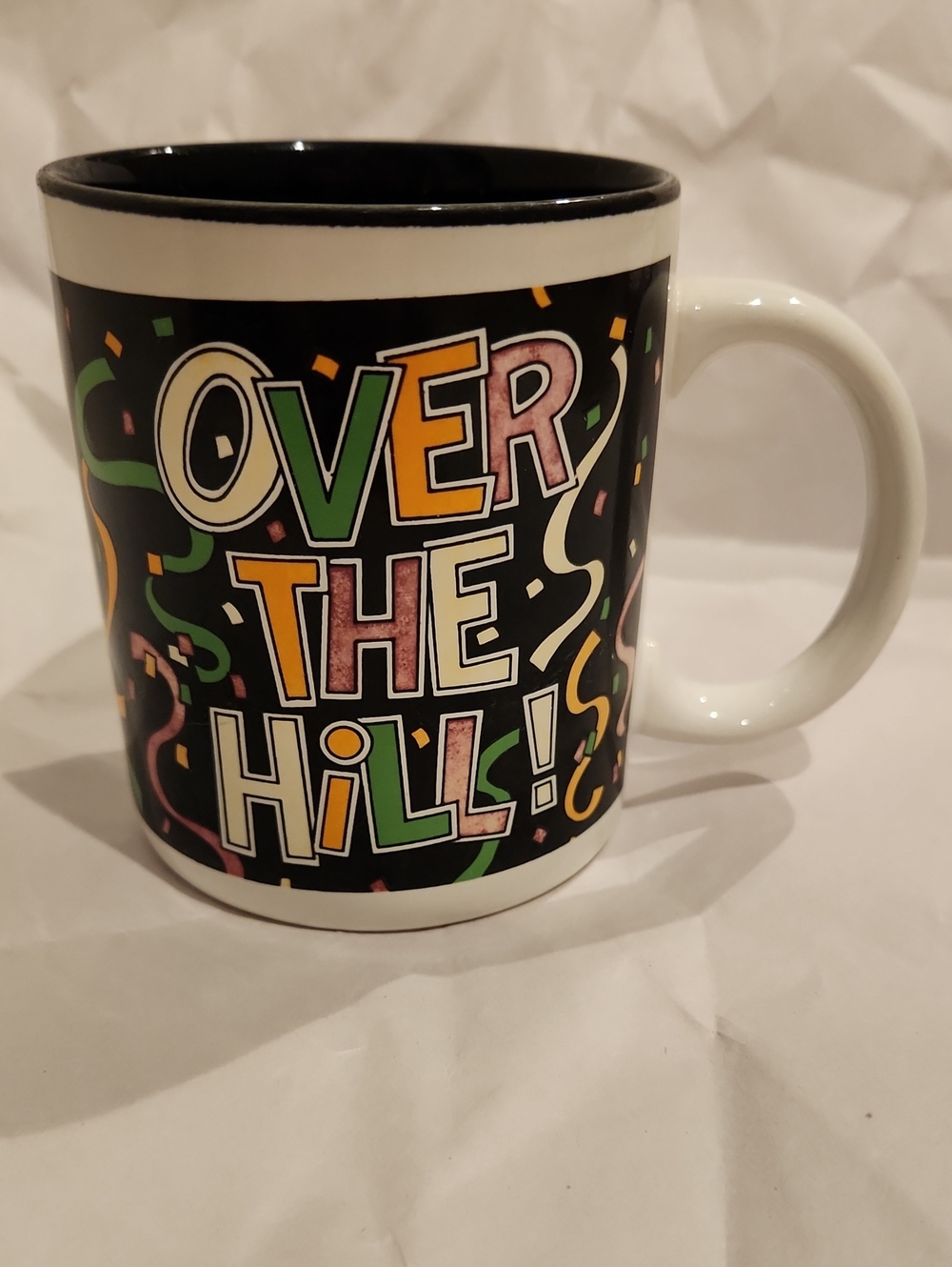 Vintage 1992 Over The Hill Celebration Ceramic Coffee Mug